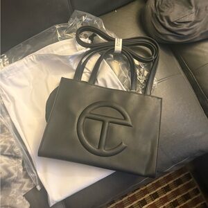 Telfar Black Tote Bag